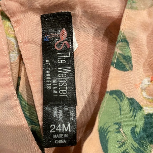 The Webster Miami flamingo and ivy baby dress in pink! So fun for summer! - Picture 5 of 5